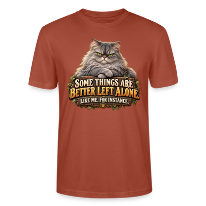 CityShirts - T-shirt - Better left alone – Like me, for instance - CS015 - terrakotta