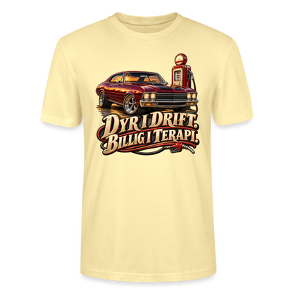 CityShirts - T-shirt - Dyr i drift. Billig i terapi. – V8 - CS029 - cremefarvet