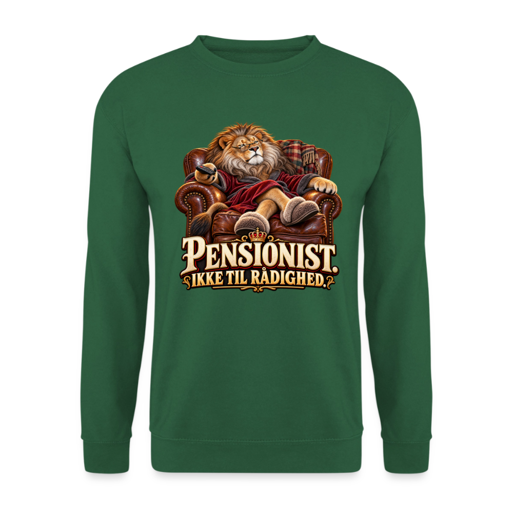 CityShirts - Sweatshirt - Pensionist. Ikke til rådighed. - CS030 - grøn