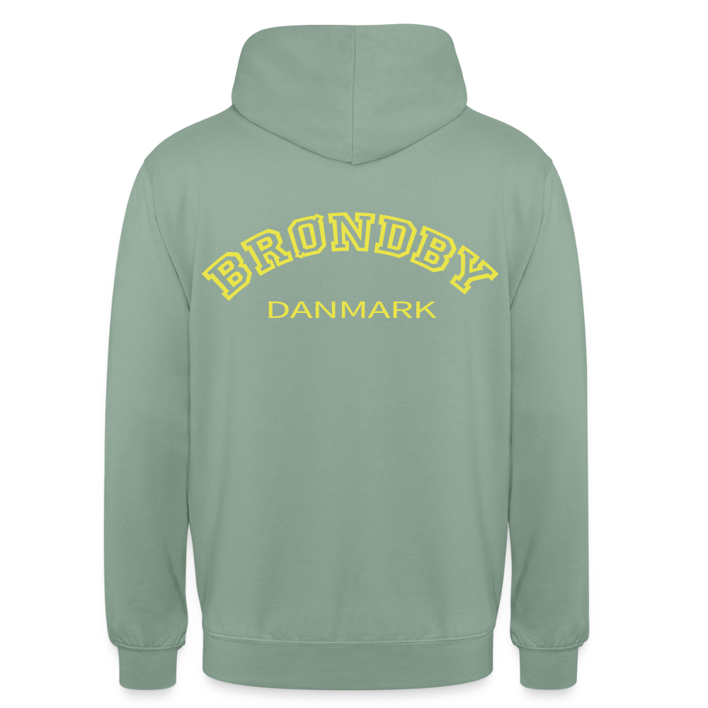 Hættetrøje unisex - Brøndby - grågrøn