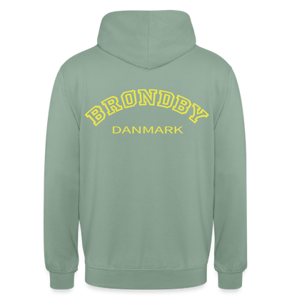 Hættetrøje unisex - Brøndby - grågrøn