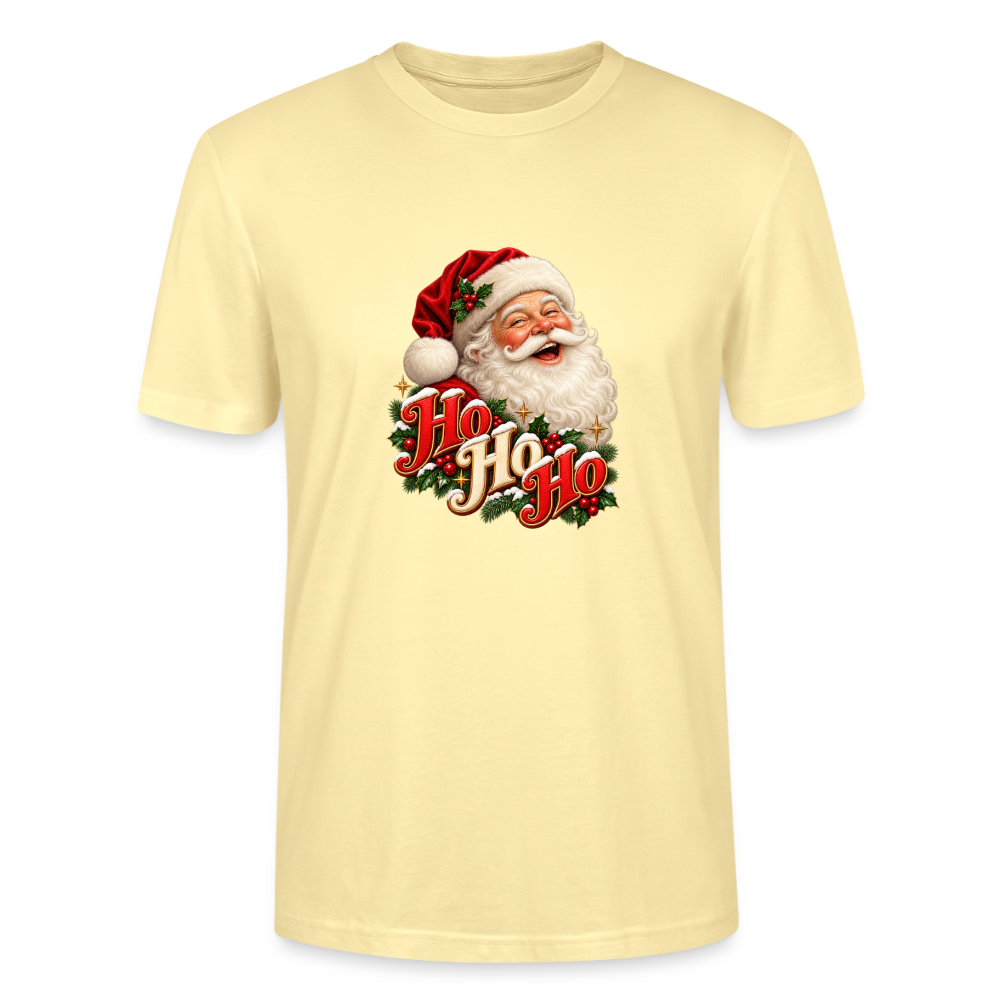 CityShirts - T-shirt - Ho Ho Ho – julemandens grin - CS063 - cremefarvet