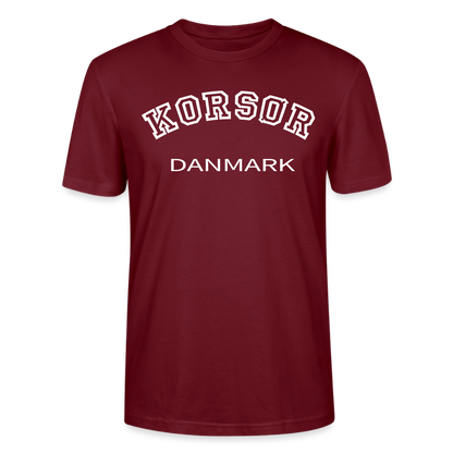 CityShirt - T-shirt - Korsør - burgunder-rød