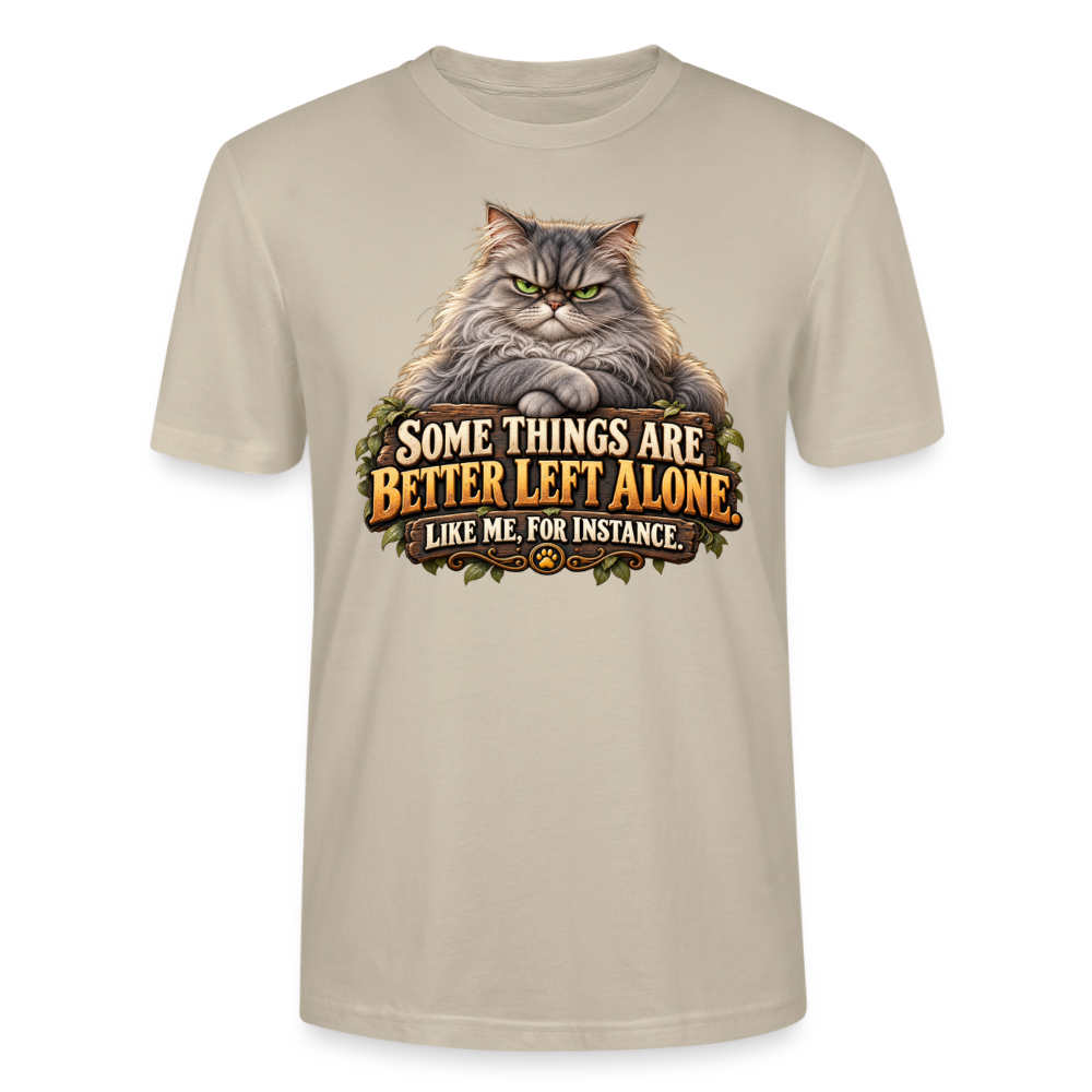 CityShirts - T-shirt - Better left alone – Like me, for instance - CS015 - beige