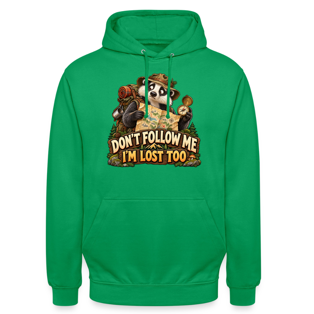 CityShirts - Hoodie - Don’t follow me – I’m lost too - CS019 - kelly grøn