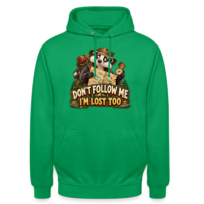 CityShirts - Hoodie - Don’t follow me – I’m lost too - CS019 - kelly grøn
