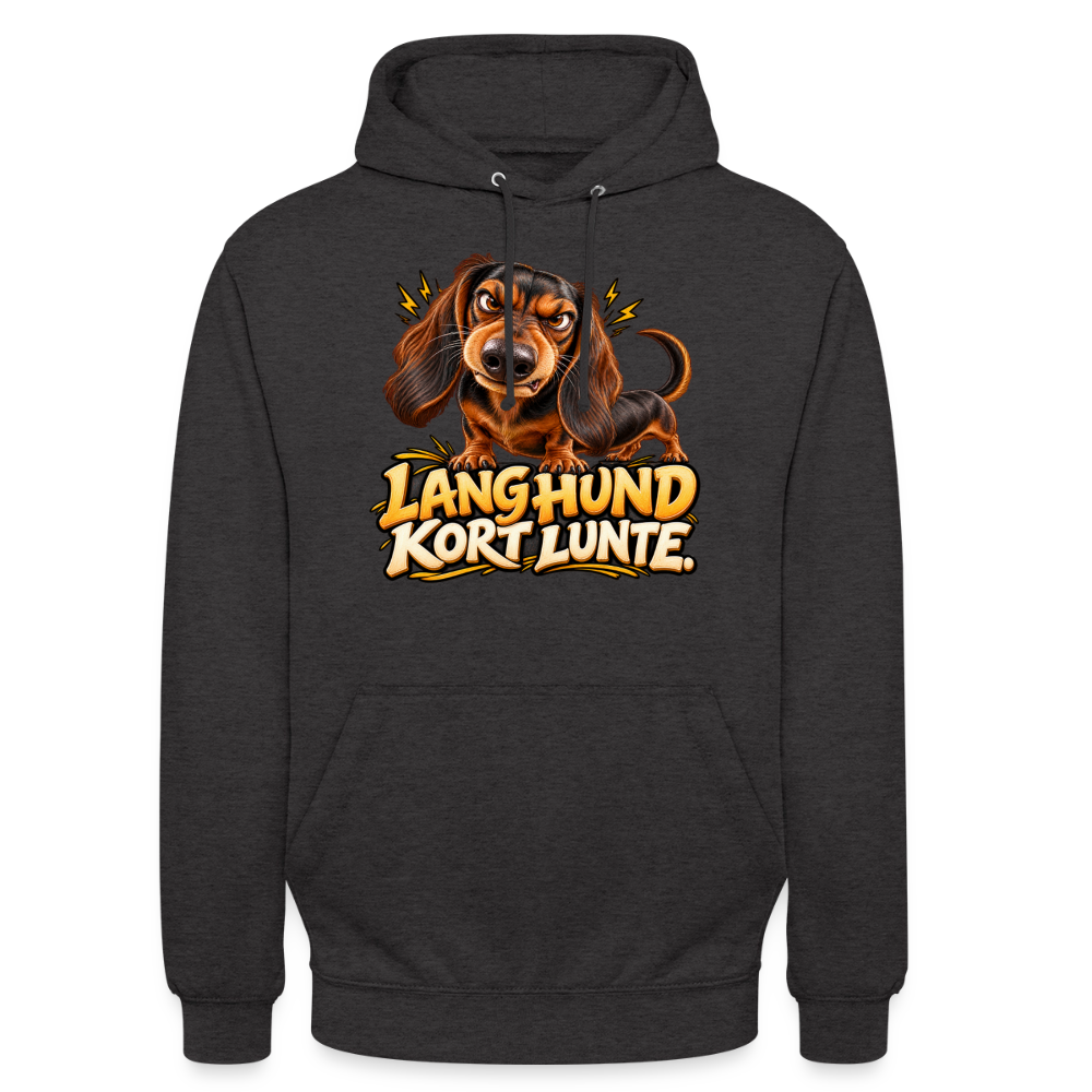 CityShirts - Hoodie - Lang Hund – Kort Lunte - CS026 - charcoal