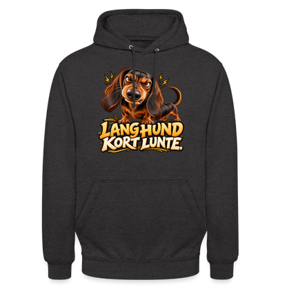 CityShirts - Hoodie - Lang Hund – Kort Lunte - CS026 - charcoal