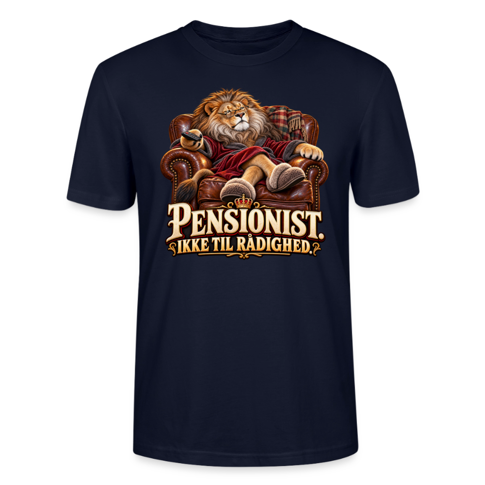 CityShirts - T-shirt - Pensionist. Ikke til rådighed. - CS030 - marineblå