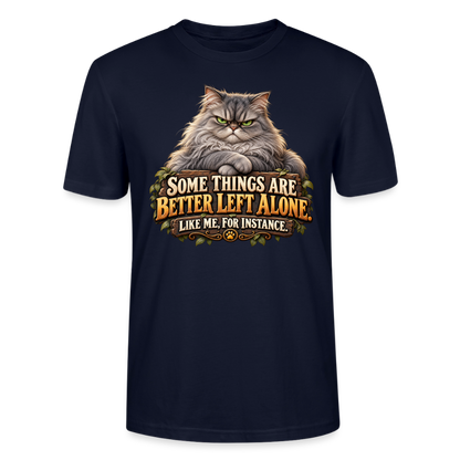 CityShirts - T-shirt - Better left alone – Like me, for instance - CS015 - marineblå