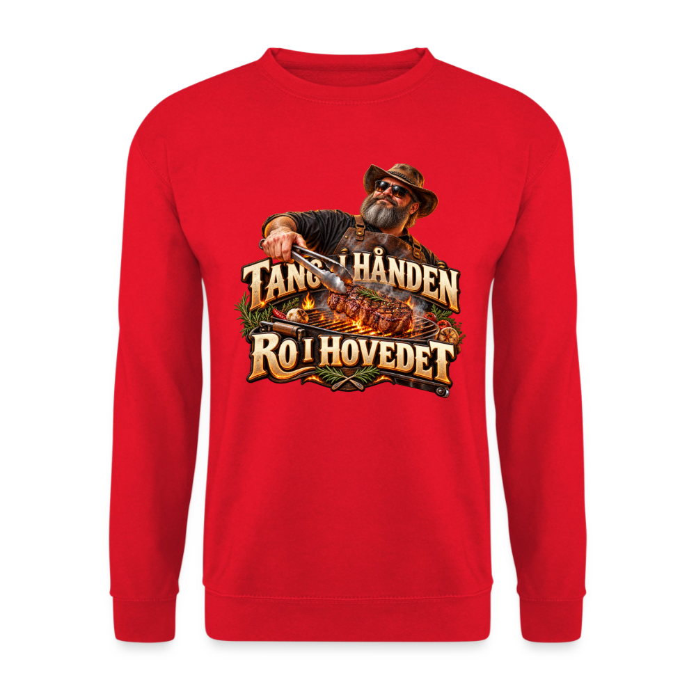 CityShirts - Sweatshirt - Tang i hånden – Ro i hovedet - CS050 - rød