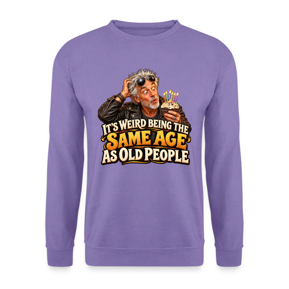 CityShirts - Sweatshirt - Same age as old people - CS018 - lavendel