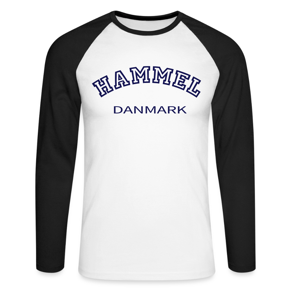 CityShirt - Baseball T-Shirt - Hammel - hvid/sort
