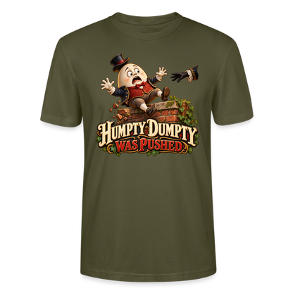 CityShirts - T-shirt - Humpty Dumpty was pushed - CS016 - khaki