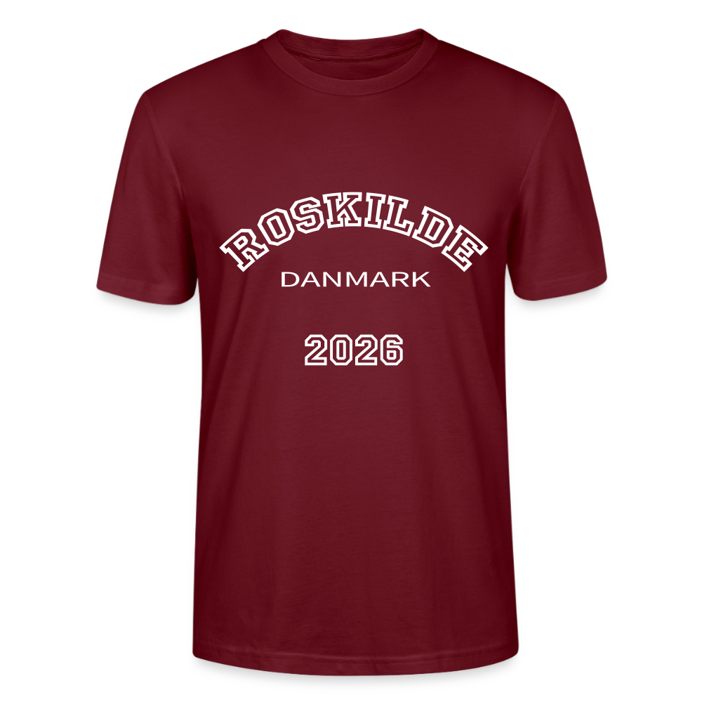 T-shirt unisex - Roskilde 2026 - burgunder-rød