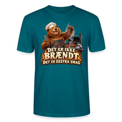 CityShirts - T-shirt - Det er ikke brændt – Det er ekstra smag - CS046 - havblå