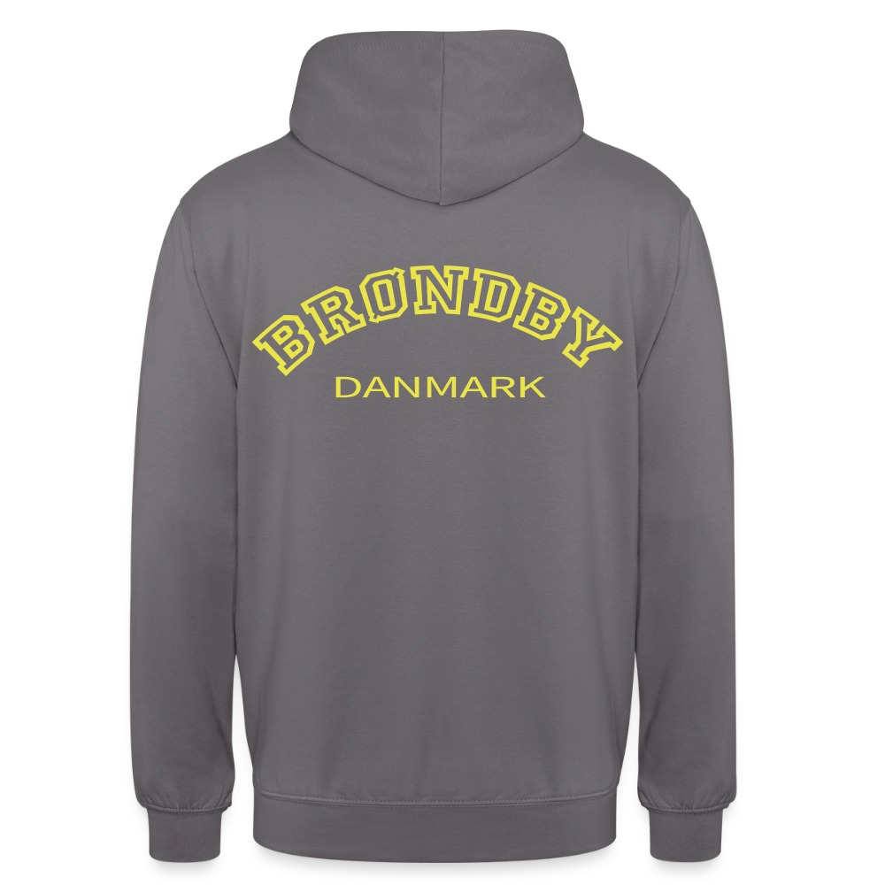 Hættetrøje unisex - Brøndby - mellemgrå