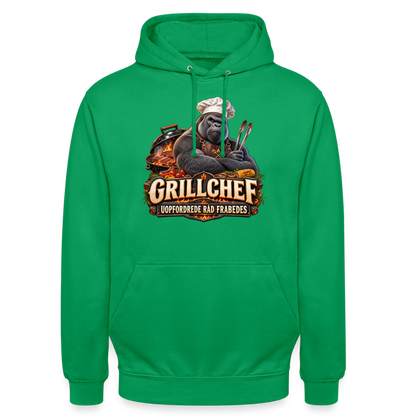 CityShirts - Hoodie - Grillchef – Uopfordrede råd frabedes - CS047 - kelly grøn