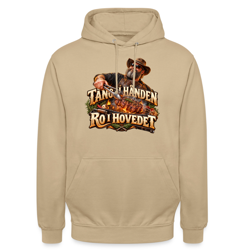 CityShirts - Hoodie - Tang i hånden – Ro i hovedet - CS050 - beige
