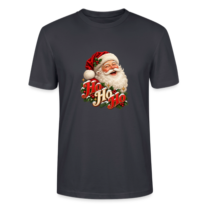 CityShirts - T-shirt - Ho Ho Ho – julemandens grin - CS063 - mørk gråblå