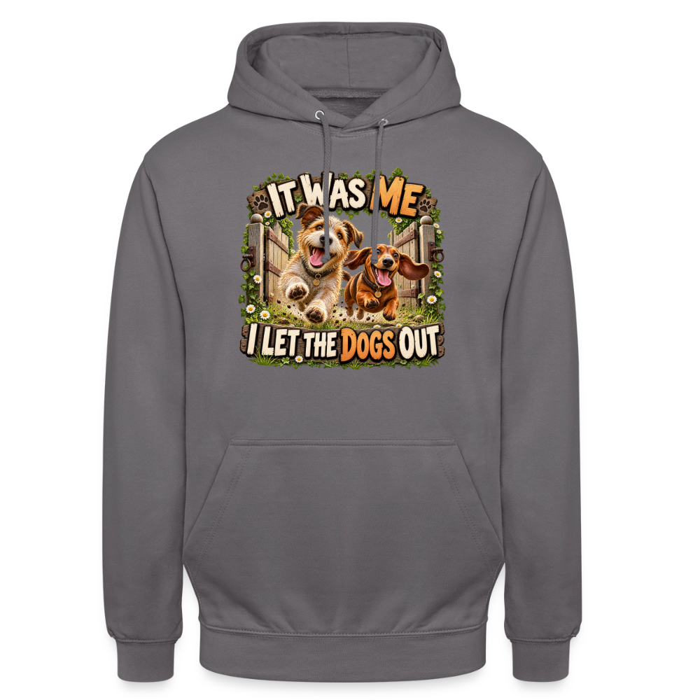 CityShirts - Hoodie - It was me – I let the dogs out - CS013 - mellemgrå