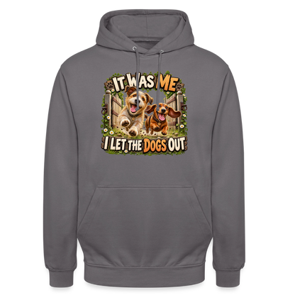 CityShirts - Hoodie - It was me – I let the dogs out - CS013 - mellemgrå