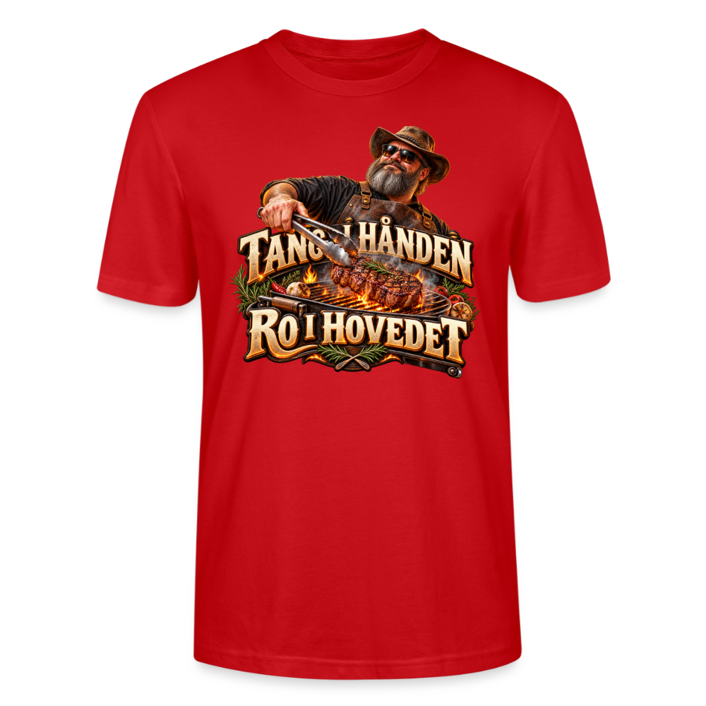 CityShirts - T-shirt - Tang i hånden – Ro i hovedet - CS050 - rød