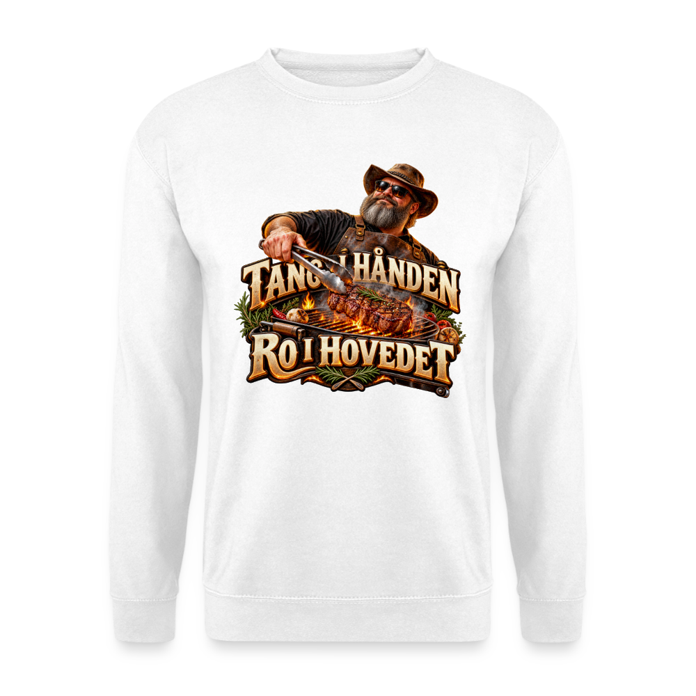 CityShirts - Sweatshirt - Tang i hånden – Ro i hovedet - CS050 - hvid
