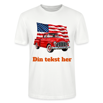 CityShirts - T-shirt - US Car - hvid