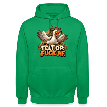 CityShirts - Hoodie - Telt op. Fuck af. - CS037 - kelly grøn