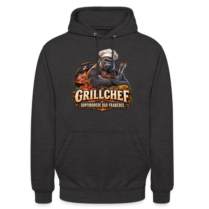 CityShirts - Hoodie - Grillchef – Uopfordrede råd frabedes - CS047 - charcoal