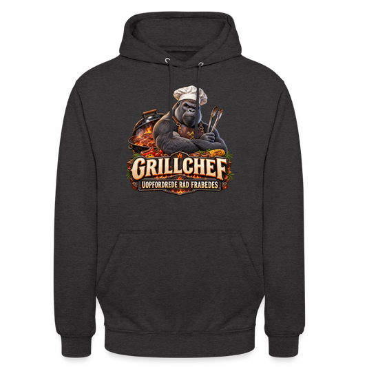 CityShirts - Hoodie - Grillchef – Uopfordrede råd frabedes - CS047 - charcoal