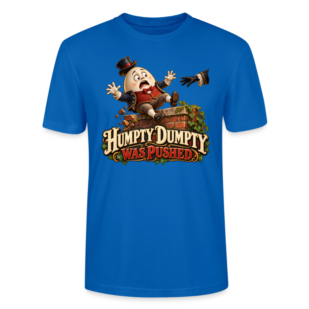 CityShirts - T-shirt - Humpty Dumpty was pushed - CS016 - påfugleblå