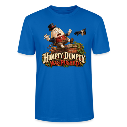 CityShirts - T-shirt - Humpty Dumpty was pushed - CS016 - påfugleblå
