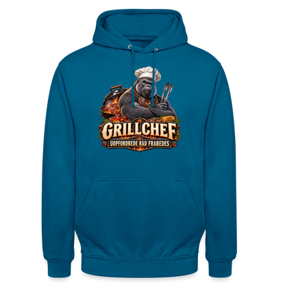 CityShirts - Hoodie - Grillchef – Uopfordrede råd frabedes - CS047 - dybt havblå 