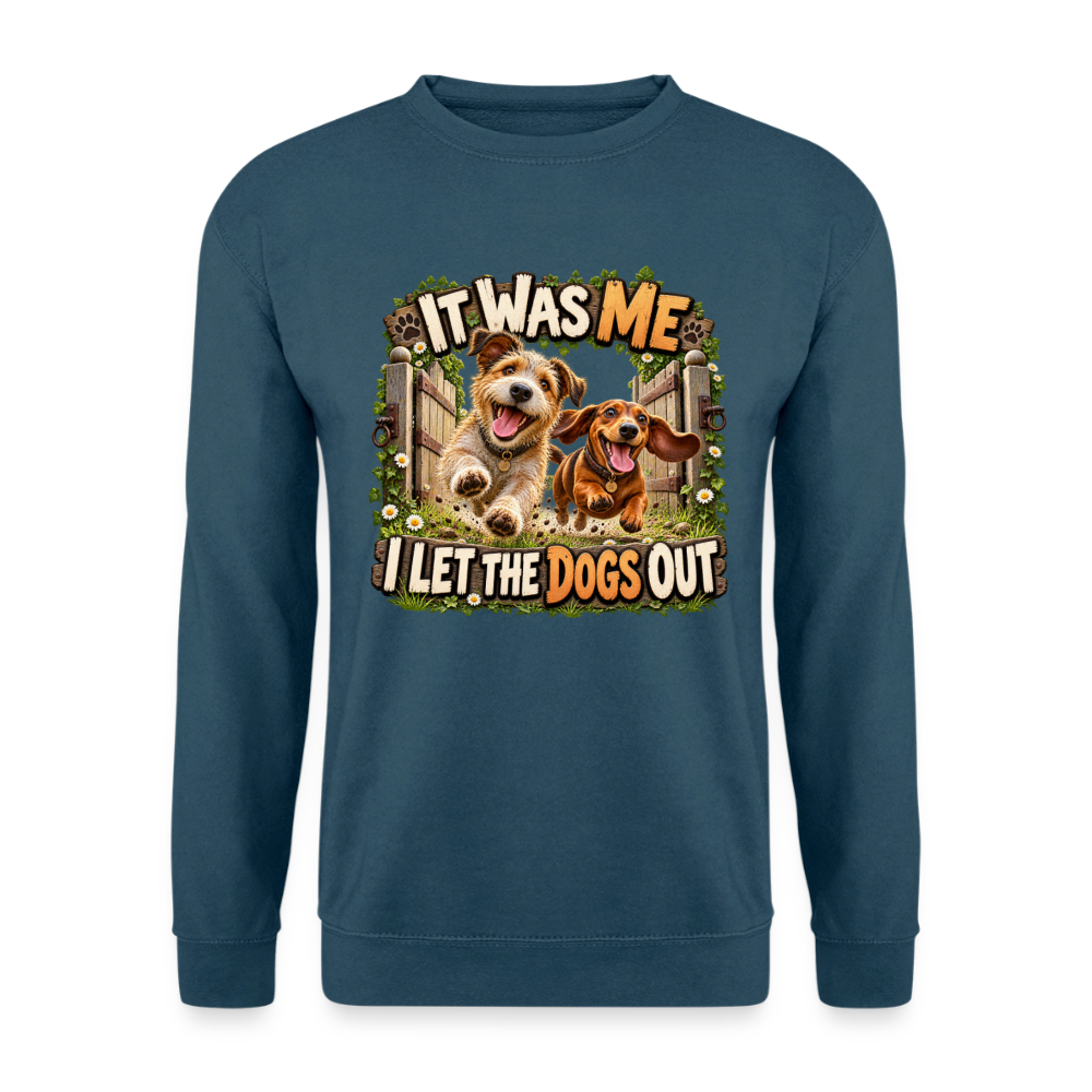 CityShirts - Sweatshirt - It was me – I let the dogs out - CS013 - indigoblå