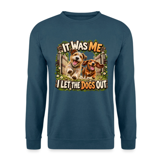 CityShirts - Sweatshirt - It was me – I let the dogs out - CS013 - indigoblå