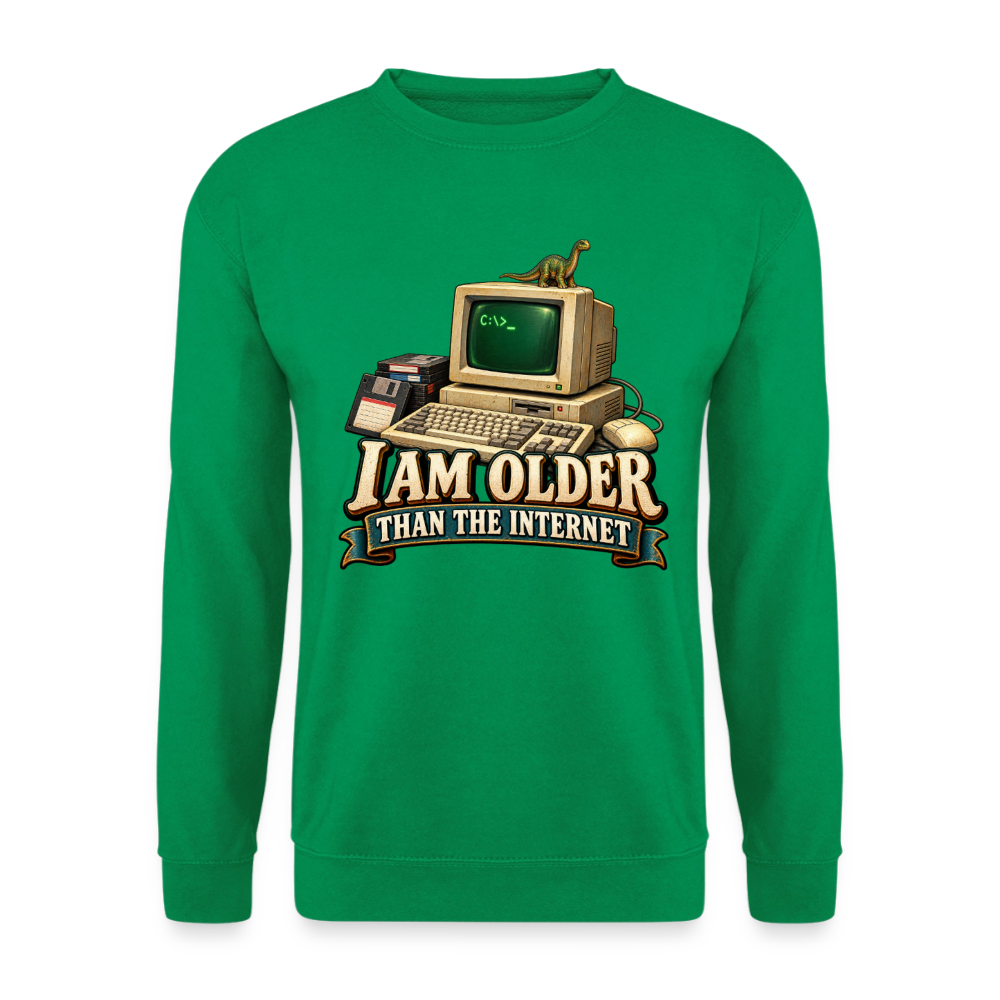 CityShirts - Sweatshirt - I am older than the internet - CS022 - kelly grøn