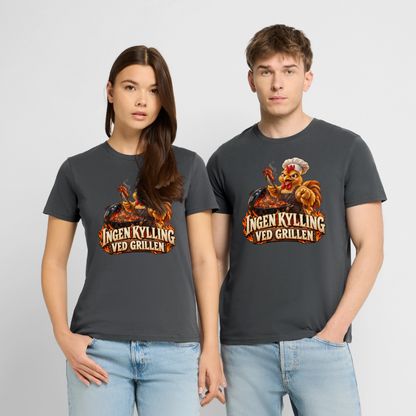 CityShirts - T-shirt - Ingen kylling ved grillen - CS054 - charcoal