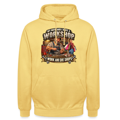 CityShirts - Hoodie - Workshop – I work and she shops - CS021 - citrongul